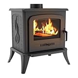 KRATKI Stufa a legna in ghisa KOZA K7 5kW Ø130mm - riscaldamento efficiente gamma di potenza 3-8kW, Stufa in ghisa economica ECO-DESIGN - Stufe Vintage & Svedesi - Classe di efficienza energetica A