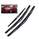 Set di spazzole tergicristallo anteriori e posteriori compatibili con Mazda Mazda2 Demio 2 DJ DL 2014-2023 Parabrezza Parabrezza 22"+17"+14"