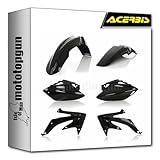 acerbis 0010295.090 kit plastiche nero compatibile con honda crf 450 r 2007 2008 mototopgun