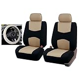 zjxwnb Auto Set Coprisedili per Lancia Ypsilon S/Ypsilon Elefantino/Ypsilon MYA/Ypsilon Gold, Confortevole Coprisedile Copri Traspirante Antiscivolo Protezione Sedile,X/Beige