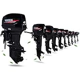 CELCUT Fuoribordo 2/4 tempi barca da pesca gonfiabile motore a benzina elica elica raffreddamento ad acqua (2 tempi 40 CV)