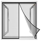 zanzariera magnetica universale 285x230 cm, Anti Zanzare Calamite Tenda, Zanzariere Magnetiche Spegnimento Automatico, per Cucina Soggiorno Camera da Letto Nero, Rinforzata