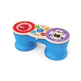 Baby Einstein, Hape Tamburo Batteria In Legno, Giocattolo Musicale Upbeat Tunes Magic Touch, da 6 Mesi in su