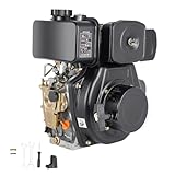 Motore diesel a 4 tempi, 5 CV, motore diesel di avviamento rapido, 4,05 kW, avviamento a fune raffreddato ad aria, albero da 20 mm, cilindrata da 247 cc, monocilindro, motore di avviamento leggero
