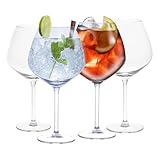alpina Bicchieri da gin grandi, 730 ml, set di 4 bicchieri da gin tonic, in stile Copa, per cocktail e cocktail G&T, regalo per feste, casa, bar, pub, ristoranti, bicchieri da stelo