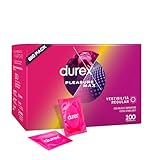 Durex Pleasuremax, Preservativi con Rilievi e Nervature, Formato Convenienza, 100 Profilattici