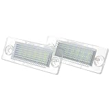 AUTOXBERT 2 luci a LED per targa per VW Caddy 3 4 Touran T5 Golf Plus Passat Jetta, 6000 K 18SMD Error Free Canbus Bright Bianco