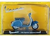 Compatibile con 1969 Vespa 150 Sprint Veloce Blu 1:18 Editorial Salvat VES0025