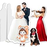 Sagoma in cartone a grandezza naturale personalizzata per matrimoni, concerti, feste di compleanno, eventi di laurea