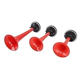 Tbest Tromba Musicale 3 Trombe 12V 125dB Suono Musicale con Compressore e Tubo Flessibile Universale Adatto per Camion Auto Barche Autobus