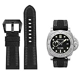 FOUUA Cinturino in Pelle PANERAI Cinturino in Pelle di nylon 24mm 26mm Cinturino in Pelle Militare Cinturino Cinturino per PANERAI LUMINOR 44 uomini PAM00984 441