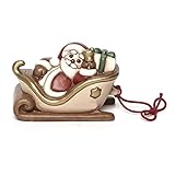THUN® - Slitta di Babbo Natale Piccola - Soprammobile da Collezione - Ceramica - I Classici
