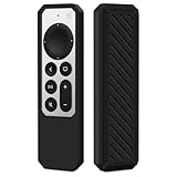 Custodia Telecomando in Silicone per Apple Siri TV 4K / HD Remote 2a Generazione (2021) e 3a Generazione (2022) (Nero)