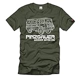 Pinzgauer 716M 4 x 4 M - Maglietta con immagine di camion della squadra Austria, oliva, S