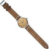 Ailager Orologio tedesco Luftwaffe stile aviatore - The Beobachtungsuhr - Marrone, Marrone, Militare