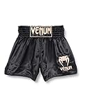 Venum Classic, Pantaloncini Muay Thai Unisex – Adulto, Nero/Oro, M