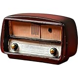 Keuyeo Modello di Radio in Resina Stile Europeo Modello di Radio Vintage Ornamenti Nostalgici retrò Ornamento di Decorazione Scrivania Modello di Radio Vecchio Stile