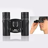 ANROI binocolo potente 8x21 per adulti, compatto e resistente Lenti in vetro ottico con pellicola blu antiriflesso e pellicola verde a più strati per una visione ad alta risoluzione.