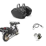 farbrothersonline COMPATIBILE CON PIAGGIO BEVERLY 500 COPPIA DI BORSE LATERALI GIVI EA100C 40LT IMPERMEABILI PER MOTO E SCOOTER UNIVERSALI MONTAGGIO A BISACCIA CON CINGHIE E STRAPPO