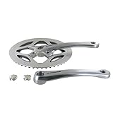 Batavus by Sugino single speed/Fixie in alluminio-manovella 48denti, Argento