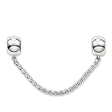 Thomas Sabo Karma Beads, Unisex, Catenina di sicurezza, Argento Sterling 925, Silicone
