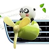 BRESTER AIR AR auto- Fumettoni Panda autoSmelfume, Breader aereo | Decorazione per uscita automatica per diffusore aromaterapico rotante, decorazione del cruscotto interno per uomini donne per