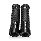 YIEBA 22mm 7/8" Manopole Manubrio Universale Per Monster 400 620 695 696 796 797 821 Stealth 1100 1200 1200S Impugnatura Manopole del manubrio Accessori moto (Nero)