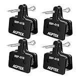 AGPTEK 4 Coppie Pastiglie Freno per Bicicletta, Pastiglie Freni MTB ad Alte Prestazioni, Pastiglie Freno a Disco, Pastiglie Freni in Resina per Shimano Deore, Xt, Slx