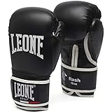 LEONE 1947, Flash Guantoni da Boxe, Unisex – Adulto, Nero, 10 OZ, GN083