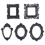 FINGERINSPIRE 5 cornici in resina gotiche nere antiche cornici per foto galleria da parete senza vetro o supporto fai da te piccola cornice per foto manicure decorazione per la casa