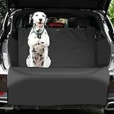 KYG Telo Auto per Cani Tessuto Oxford Impermeabile Antipolvere Tappetini per Bagagliaio Protezione Universale Posteriore Bagagliaio Fodera per Animali con Protezione Laterale Nero
