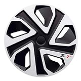 J-Tec J15551 Set Di 4 Copricerchi St 15 Pollici Argento/Nero