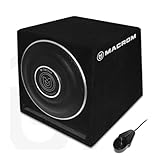 Macrom M-SW200A Subwoofer attivo da 8 pollici 20cm in Cassa Reflex con amplificatore integrato da 200 W RMS 500 W Picco