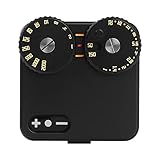 TTArtisan Misuratore di luce a due quadranti per fotografia con attacco a scarpa fredda, compatibile con varie fotocamere (ottone nero)