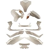 One by Camamoto Kit Set Carene Complete plastiche Compatibile con (cod 77380050 Yamaha x-Max 125-250cc Anno dal 2005-2006-2007-2008-2009 Colore Bianco)