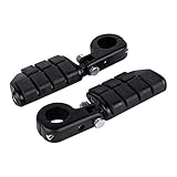 TCMT Pedane poggiapiedi universali da 32 mm da 1,25 pollici per Harley Touring Road King Street Glide Road Glide Electra Glide Softail Sportster XL 883 1200 Dyna con paramotore da 1,25 pollici