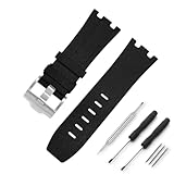 RBIPO 28mm Cinturino Di Gomma in Silicone Per Orologi Di Ricambio Compatibile Con Audemars Piguet Ap Royal Oak Offshore 15703 15710 15400 26470 26400 Per Uomini e Donne
