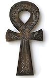 Purity Style Ankh intagliato in legno, chiave della vita, decorazione murale per studio, camera da letto o dormitorio