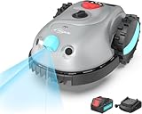 YARDCARE V100 Robot Tagliaerba Senza Filo Perimetrale, Navigazione Visiva, Evita gli Ostacoli(150 tipi), Robot Tosaerba a Batteria da 4,0 Ah con Lama di Ricambio