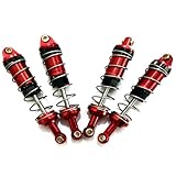 Confezione da 4 ammortizzatori per auto RC ammortizzatori in metallo compatibili con MJX Hyper Go 16207 16208 16209 16210 H16BM H16GT H16DR Scala 1/16 Aggiornamenti RC Auto Parte