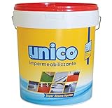 ICOBIT Unico, Super resina liquida impermeabilizzante, Rosso, 1 kg