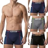 Lotto Confezione 6 Boxer Uomo Sportswear in Cotone Elasticizzato Modelli e Colori Assortiti (IT, Testo, M, Regular, Regular, 6 Boxer Colori Assortiti)