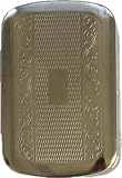 LK Trend & Style Scatola per tabacco cromata, varie decorazioni argentate per utensili da cucina con vano carta 10 x 7 x 2 cm (quadrati)