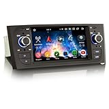 8-Core 4GB RAM+64GB ROM Android 14 Autoradio GPS Navigatore per Fiat Grande Punto Fiat Linea Bluetooth 5.0 CarPlay Senza fili Android Auto WiFi 4G DSP FM RDS DAB+ USB OBD2 1 Din Schermo tattile IPS