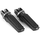 Pedane poggiapiedi anteriori per Triumph Daytona 675 Bonneville T100 T120 Thruxton 1200 Speed Twin Street Triple R S RS Cup (nero)