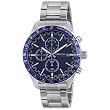 Breil, Collezione Fast, Orologio Uomo, Cronografo Uomo, con Cassa in Acciaio, Lunetta in Alluminio Blu con Dettagli Silver, Quadrante Blu, Sfere con Luminous, Resistente all'Acqua, Diametro 44 mm