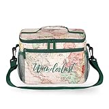 Legami - Isolierte Lunch-Tasche, Thema Travel, Thermotasche für Mittagessen, Großes Fassungsvermögen 7,7 Liter, Verstellbarer Schultergurt, 28 x 17 x 15 cm