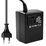 Convertitore di tensione 220V a 110V 200W adattatore trasformatore di alimentazione convertitore spina regolatore di tensione Adattatore da viaggio Presa EU