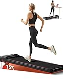 CURSOR Tapis Roulant con Inclinazione 15%, Tapis Roulant Salvaspazio Elettrico 1-10KM/H, Walking Pad con Motore Silenzioso da 2,5 HP e Tripla Ammortizzazione, Max. Carico Massimo 136KG