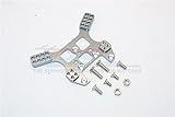Kyosho Mini Inferno Aggiornamento Parti Aluminium Rear Damper Tower with Screws - 1Pc Set Grey Silver